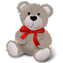TeddyBear_RedRibbon icon