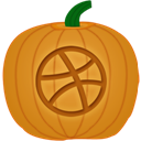 Dribbble-Pumpkin icon