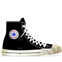 Converse-Black-dirty icon