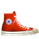 Converse-Red-dirty icon