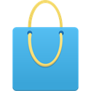 shopping-bag-blue icon