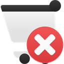 shopping-cart-remove icon