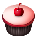 Cupcakes-Cherry-Pink icon