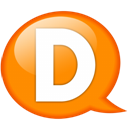 speech-balloon-orange-d icon