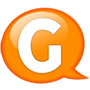 speech-balloon-orange-g icon