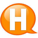 speech-balloon-orange-h icon