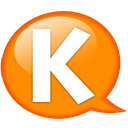 speech-balloon-orange-k icon