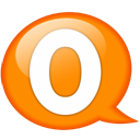 speech-balloon-orange-o icon