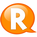 speech-balloon-orange-r icon