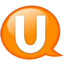 speech-balloon-orange-u icon