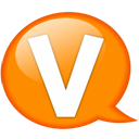 speech-balloon-orange-v icon