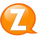speech-balloon-orange-z icon