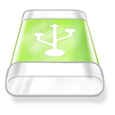 drive-green-usb icon