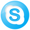 social_skype_button_blue icon
