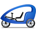 Pedicab_Left_Blue icon