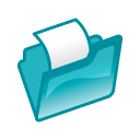 folder_cyan_open icon