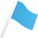 Flag1-blue icon