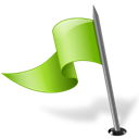 MapMarker_Flag3_Left_Chartreuse icon