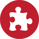 Puzzle-red icon