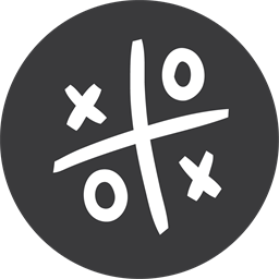 Tic-Tac-Toe-Game-grey icon 1024x1024px (ico, png, icns) - free download ...