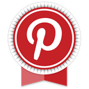 pinterest-round-ribbon icon