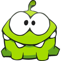 Om Nom - Happy icon 256x256px (ico, png, icns) - free download ...